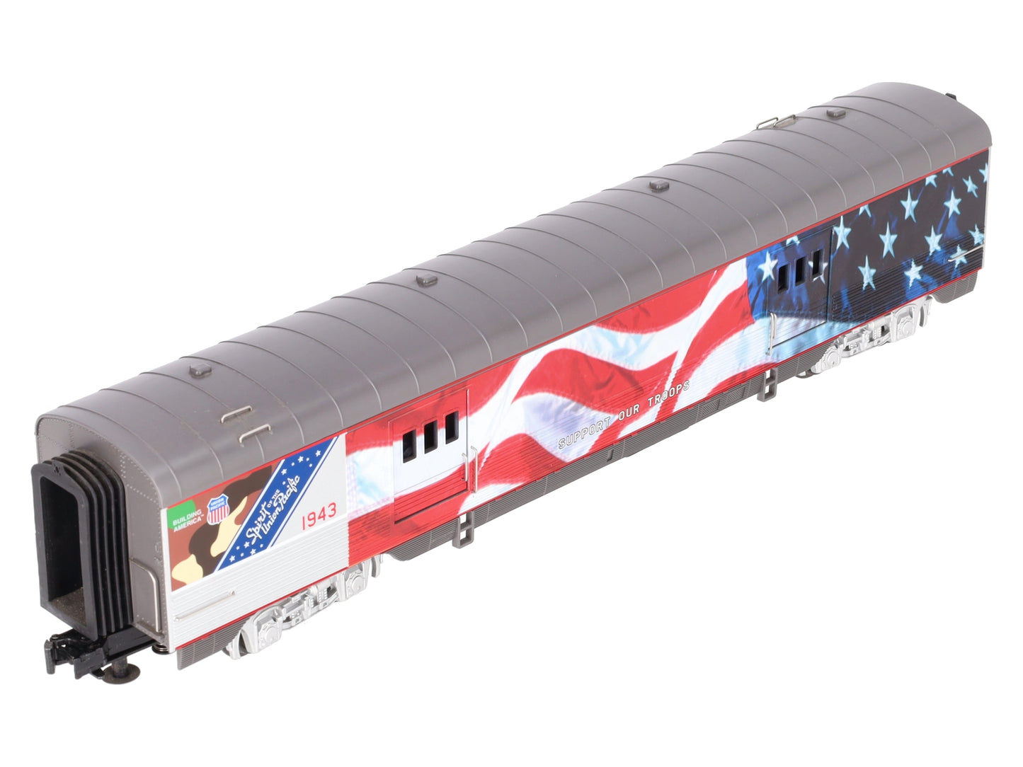 MTH 30-68039 O Gauge Union Pacific 60' Streamlined Baggage Car #1943 EX