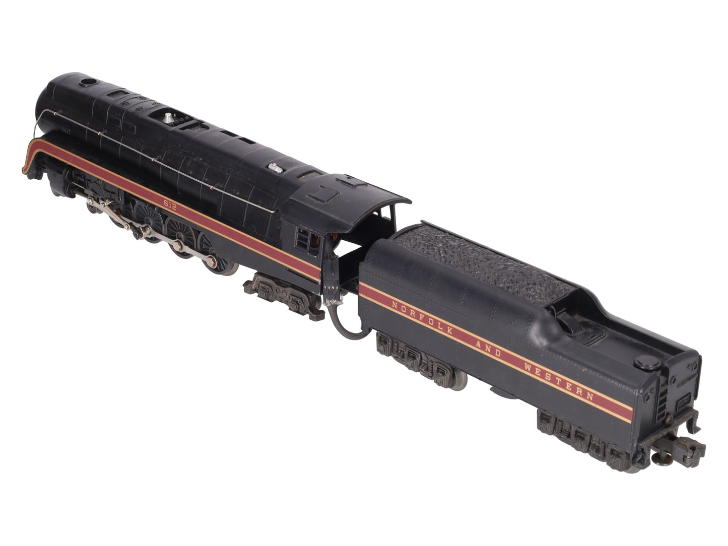 Lionel 6-18040 O N&W Diecast 4-8-4 J Class Steam Locomotive & Tender #612 EX