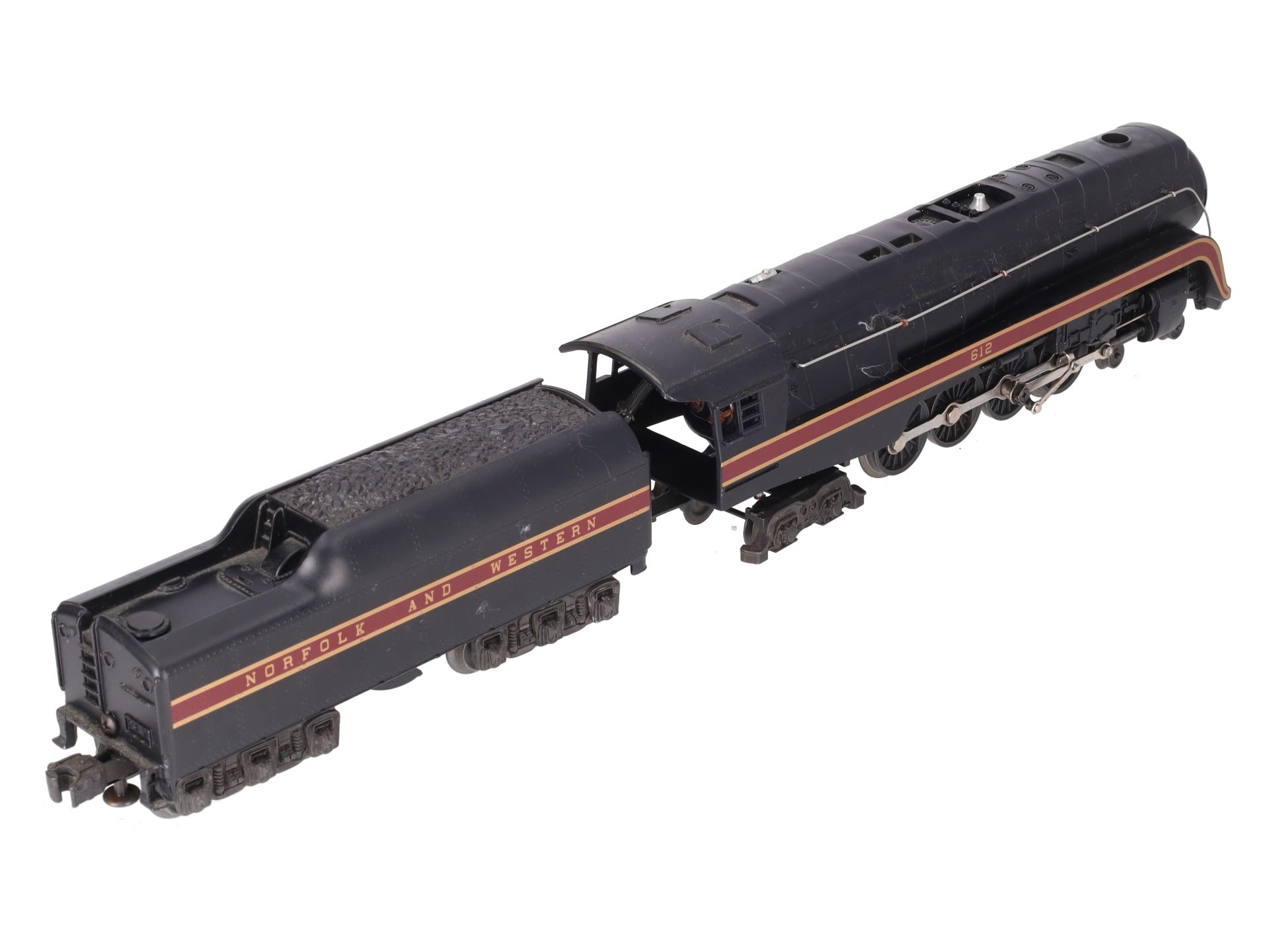 Lionel 6-18040 O N&W Diecast 4-8-4 J Class Steam Locomotive & Tender #612 EX