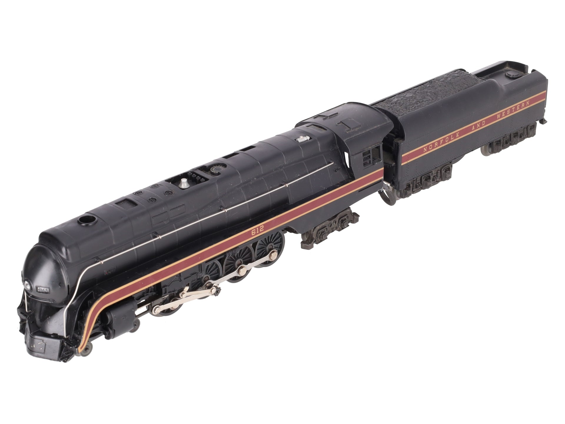 Lionel 6-18040 O N&W Diecast 4-8-4 J Class Steam Locomotive & Tender #612 EX