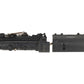 Lionel 229 Vintage O Gauge Prewar Gunmetal Grey 2-4-2 Steam Locomotive w/ Tender VG