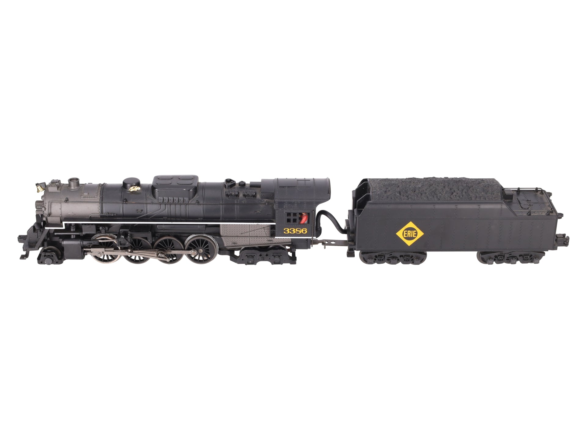 MTH 30-1314-1 O Erie 2-8-4 Berkshire Steam Locomotive & Tender w/PS2 #3386 EX