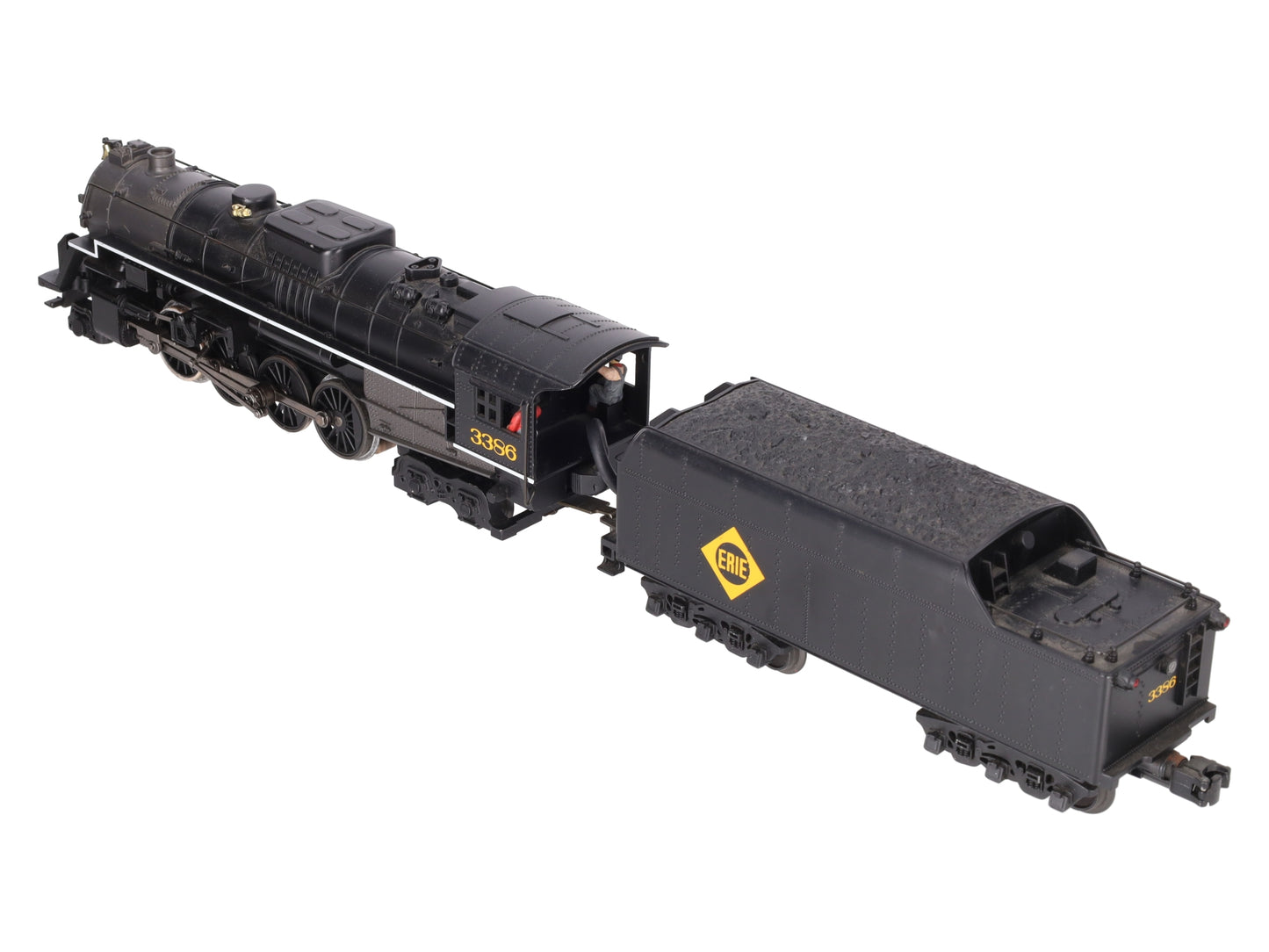 MTH 30-1314-1 O Erie 2-8-4 Berkshire Steam Locomotive & Tender w/PS2 #3386 EX