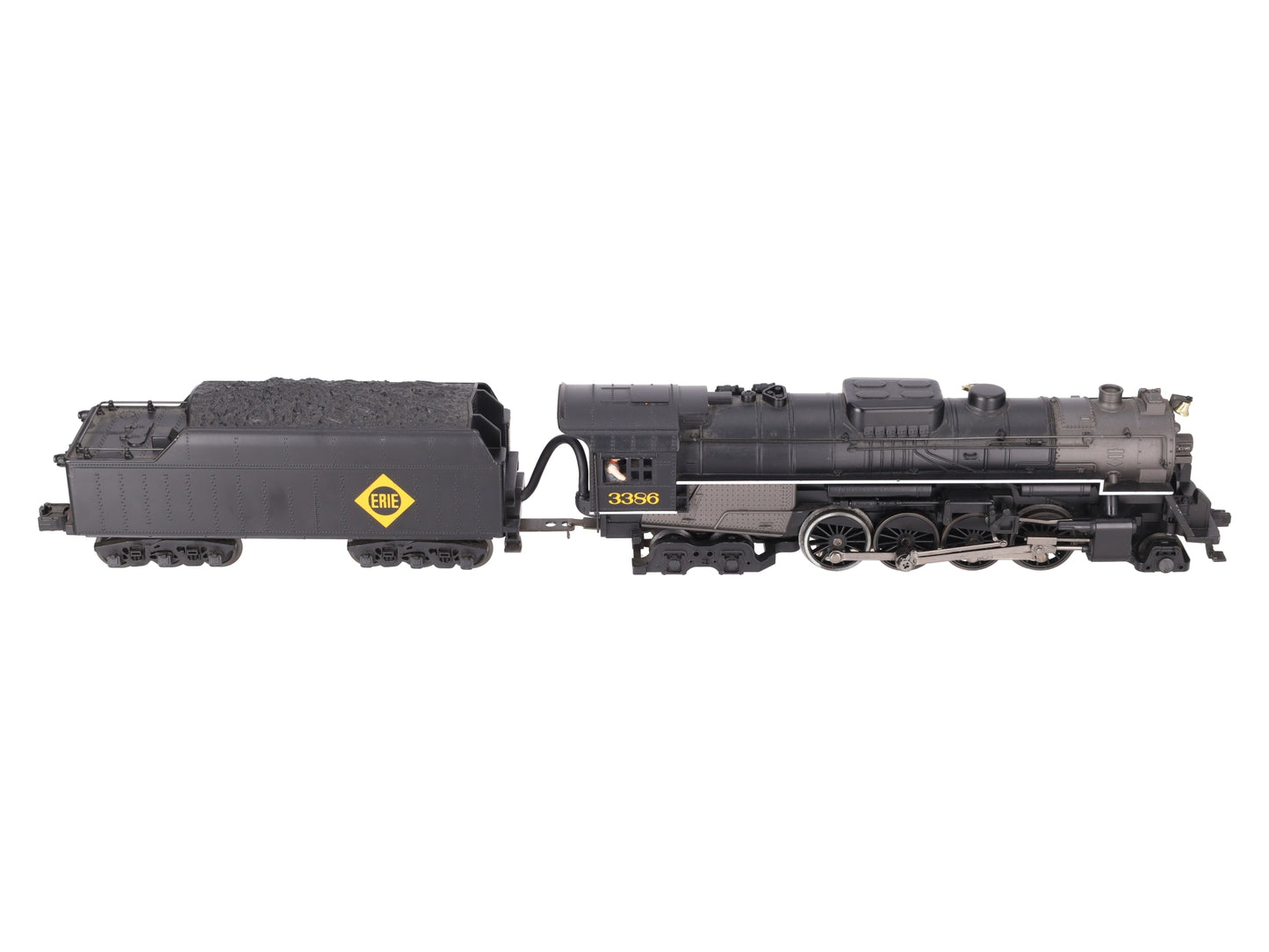 MTH 30-1314-1 O Erie 2-8-4 Berkshire Steam Locomotive & Tender w/PS2 #3386 EX