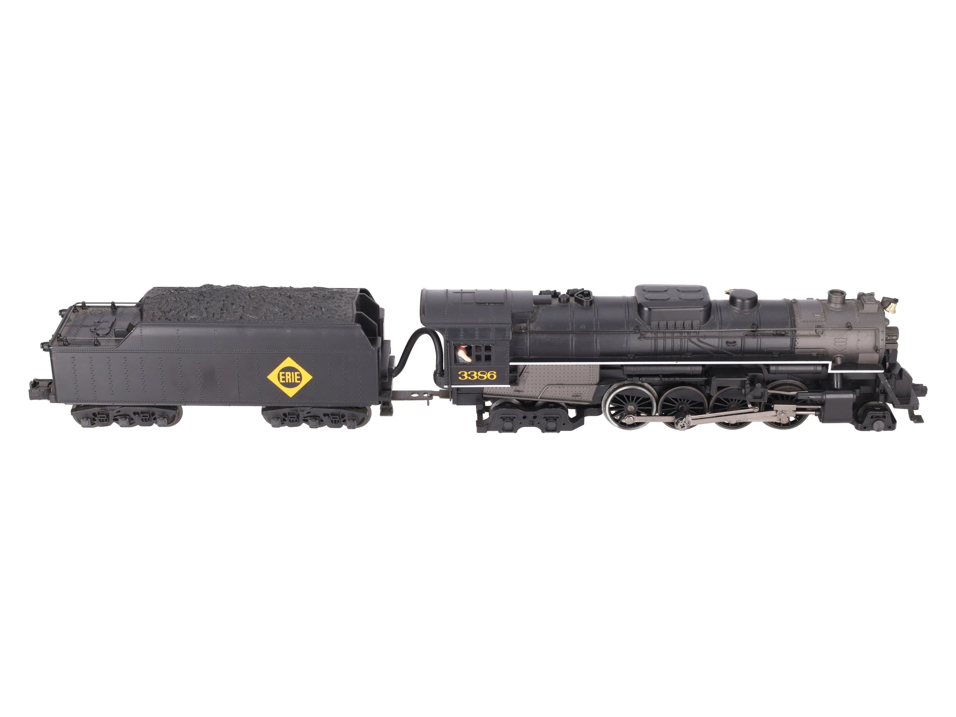 MTH 30-1314-1 O Erie 2-8-4 Berkshire Steam Locomotive & Tender w/PS2 #3386 EX