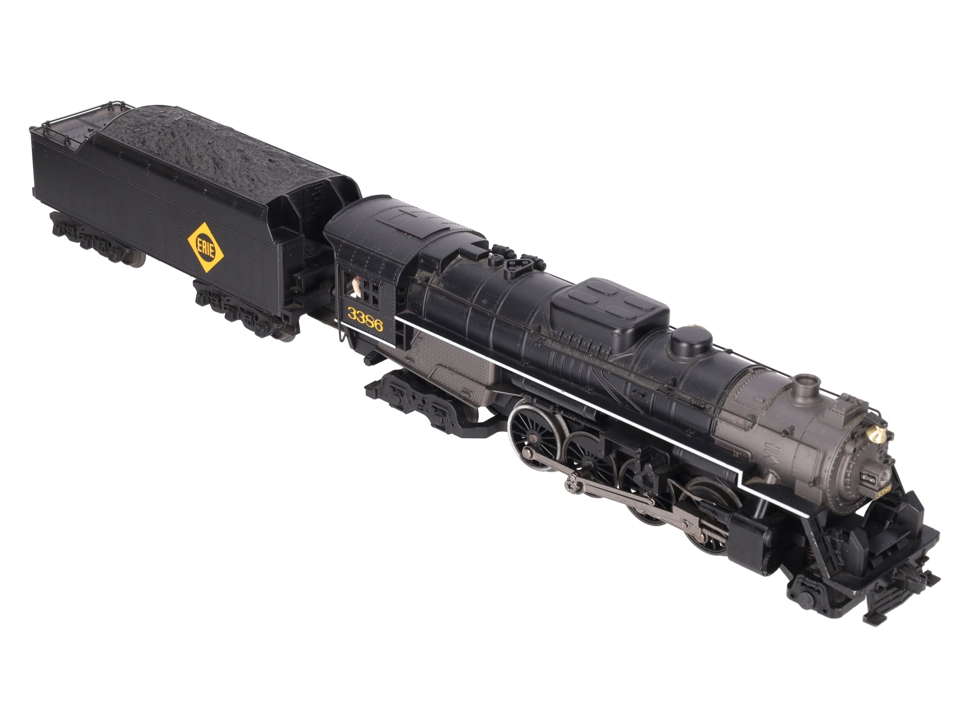 MTH 30-1314-1 O Erie 2-8-4 Berkshire Steam Locomotive & Tender w/PS2 #3386 EX