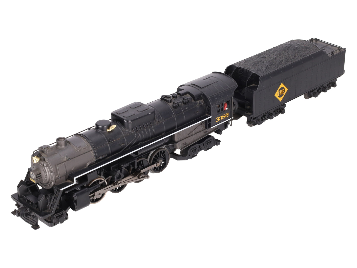 MTH 30-1314-1 O Erie 2-8-4 Berkshire Steam Locomotive & Tender w/PS2 #3386 EX