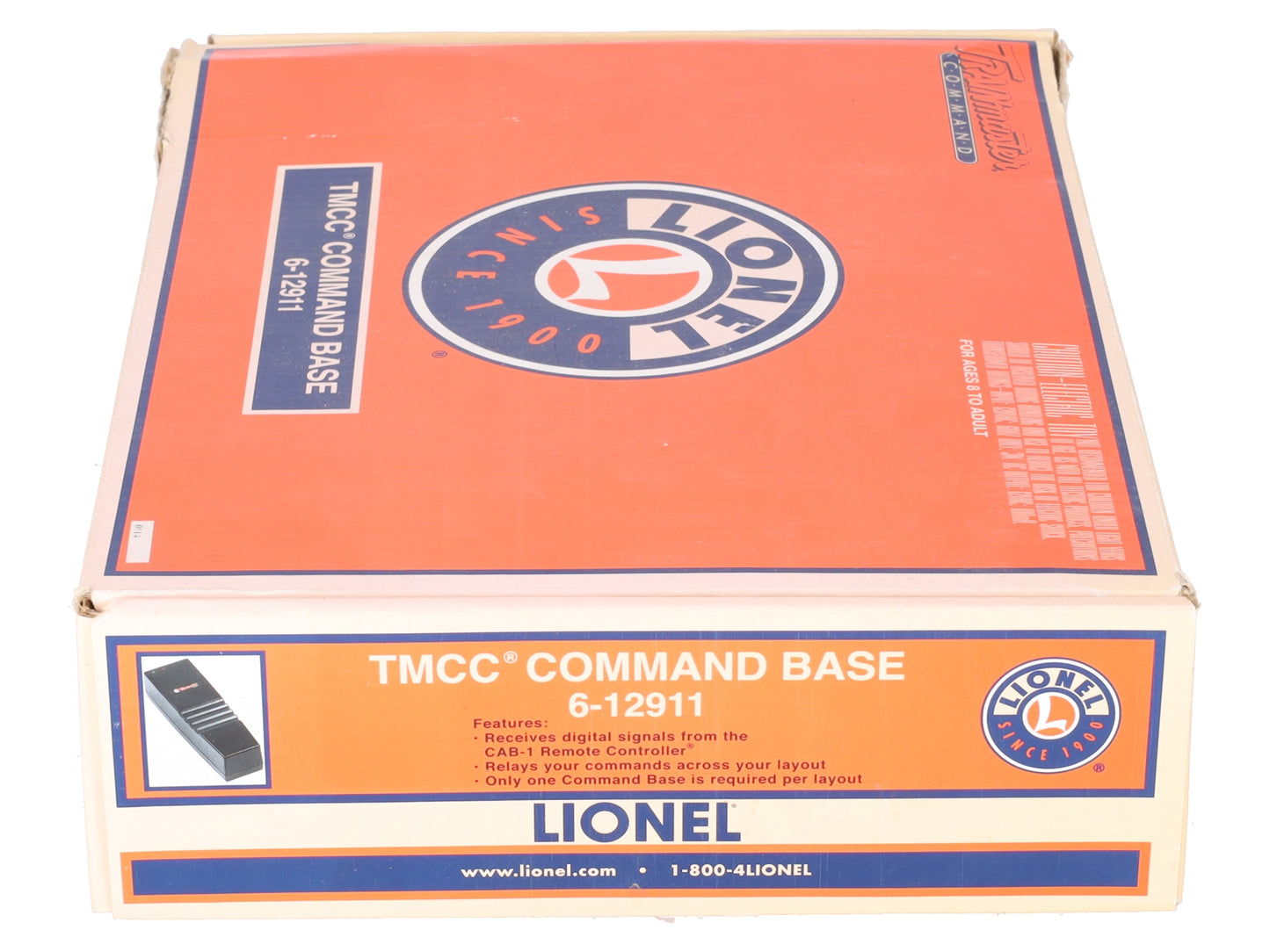 Lionel 6-12911 O Gauge TMCC Trainmaster Command Base VG/Box