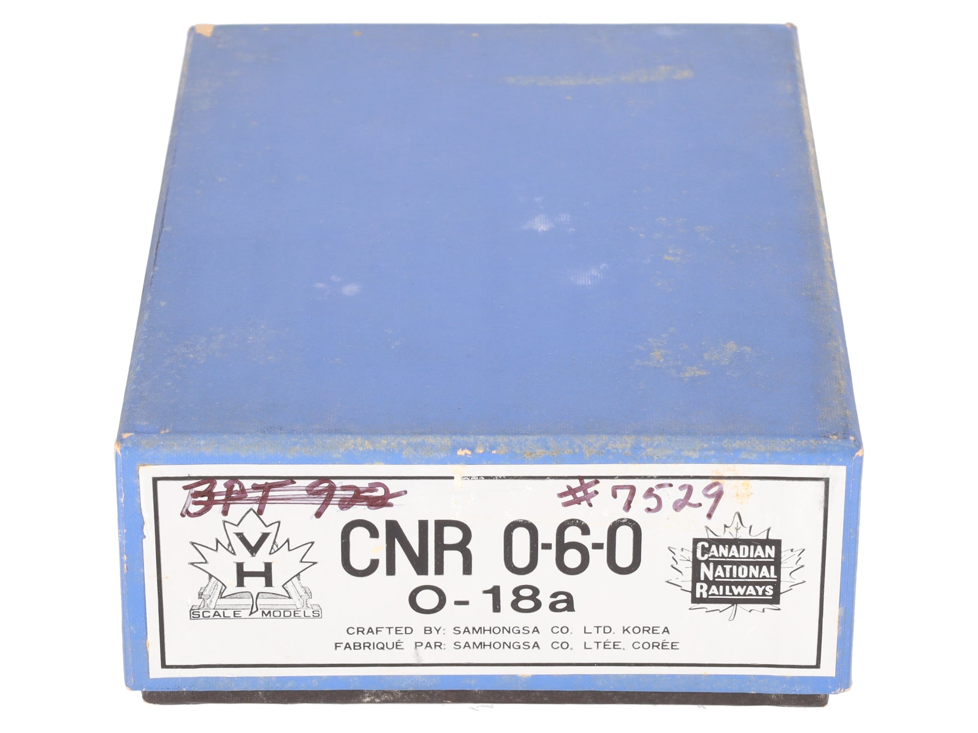 Van Hobbies O-18A HO BRASS CNR O-18a 0-6-0 Steam Locomotive & Tender - painted/Box
