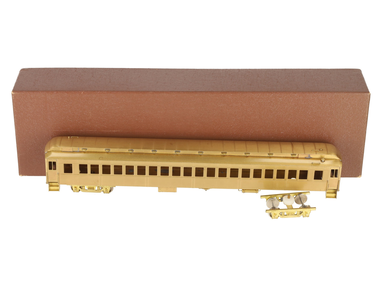 Roundhouse HO Scale BRASS New York Central Steel 80' Coach Car- Unpainted EX/Box