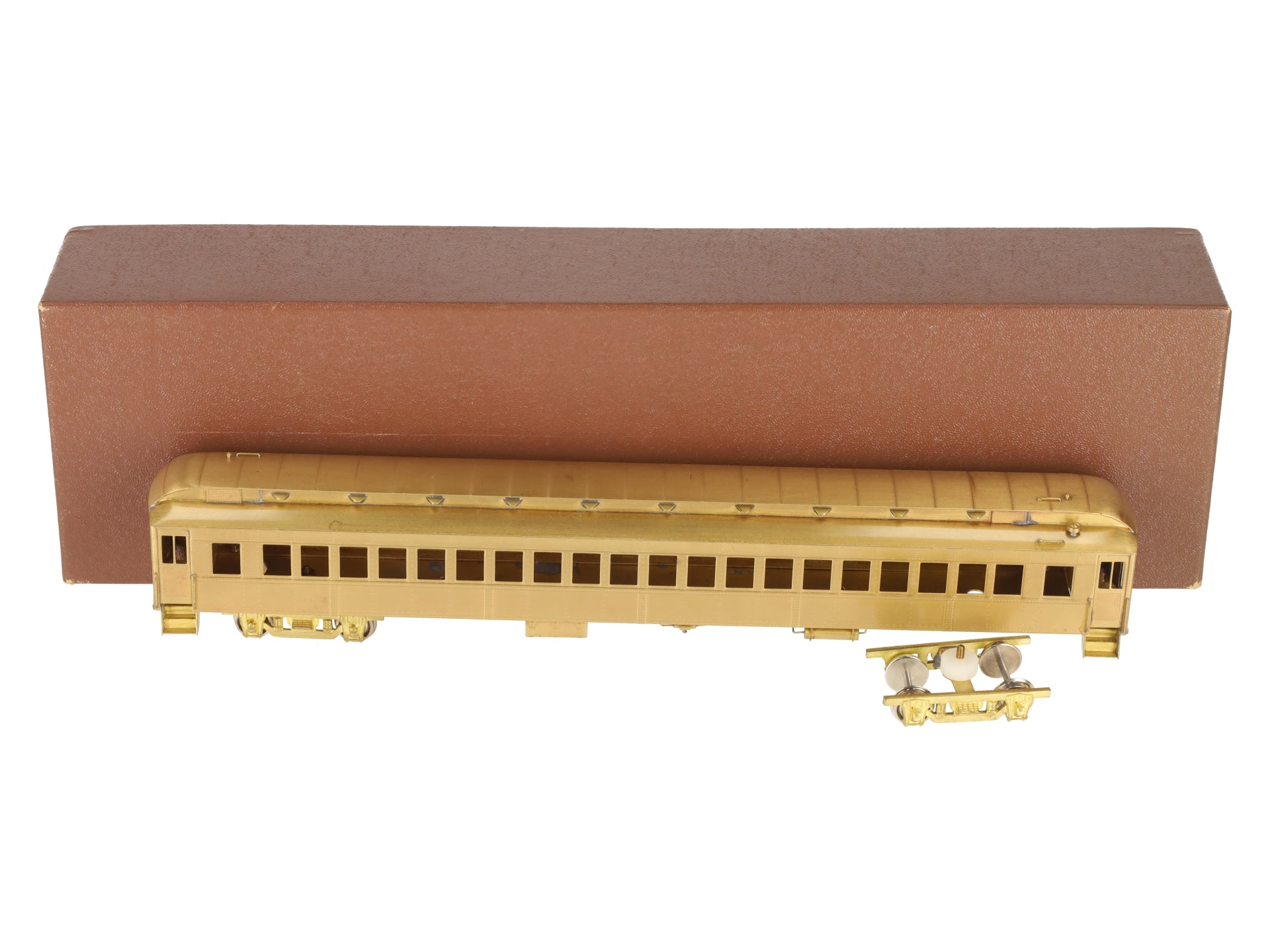 Roundhouse HO Scale BRASS New York Central Steel 80' Coach Car- Unpainted EX/Box