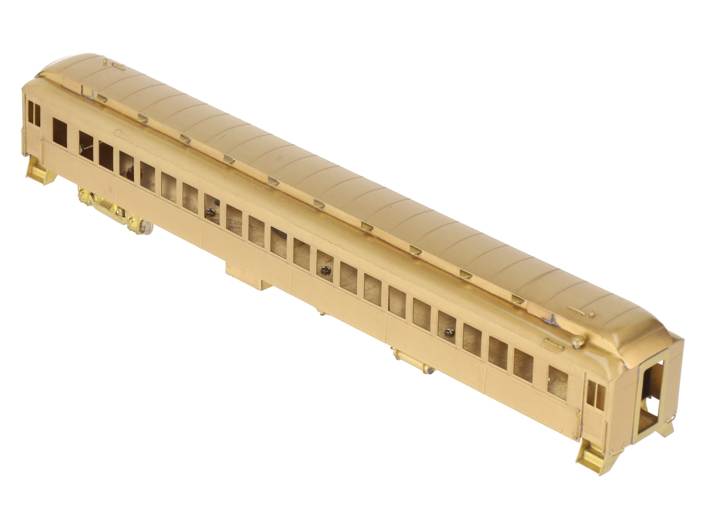 Roundhouse HO Scale BRASS New York Central Steel 80' Coach Car- Unpainted EX/Box