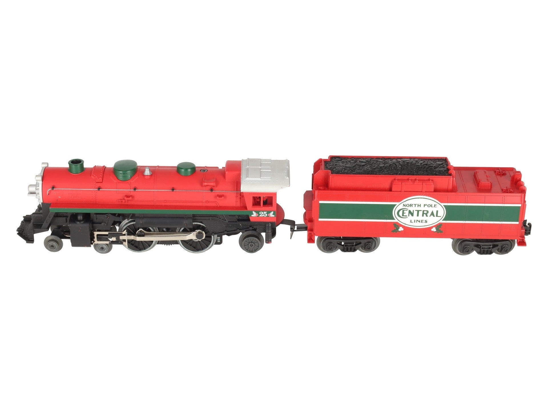 Lionel 6-30020 O North Pole Central Christmas Steam Locomotive & Tender #25 EX