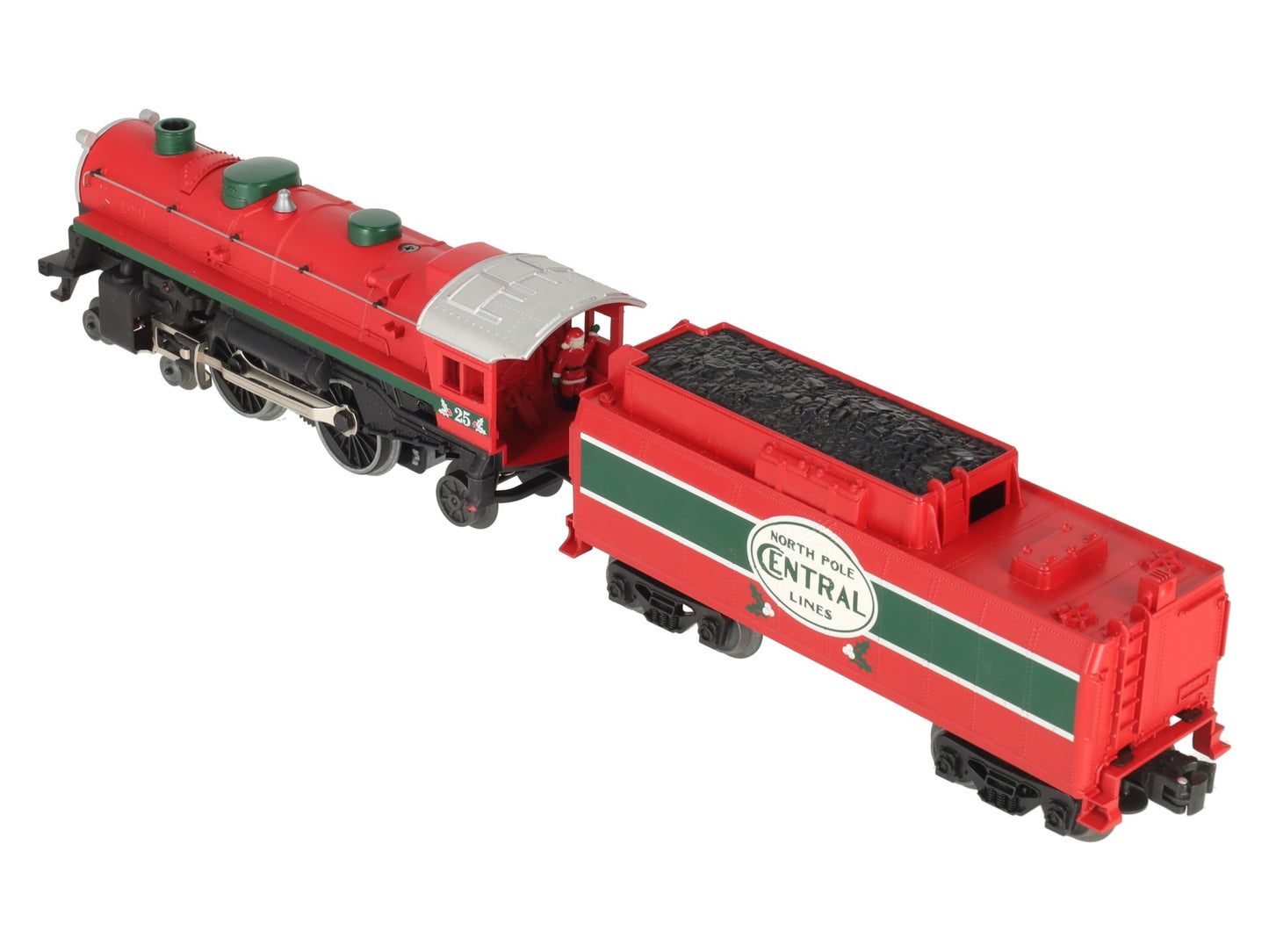 Lionel 6-30020 O North Pole Central Christmas Steam Locomotive & Tender #25 EX