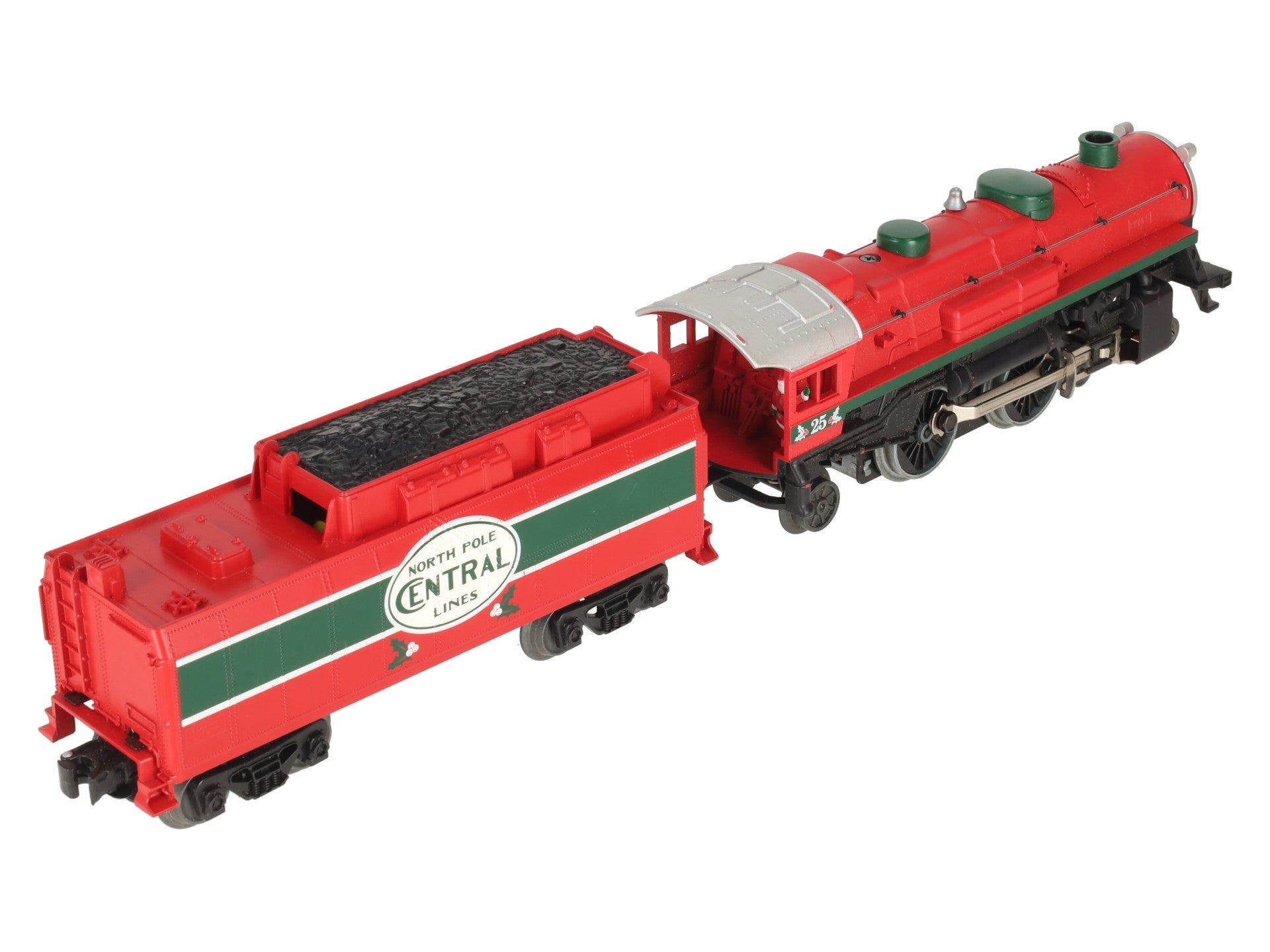 Lionel 6-30020 O North Pole Central Christmas Steam Locomotive & Tender #25 EX