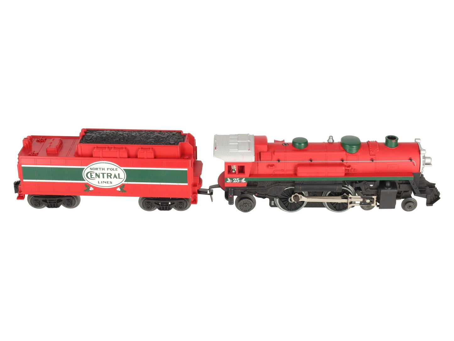 Lionel 6-30020 O North Pole Central Christmas Steam Locomotive & Tender #25 EX