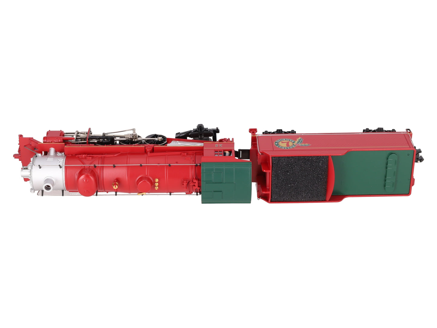 Lionel 6-28699 O Holiday Red 2-8-2 Steam Locomotive & Tender #25 EX/Box