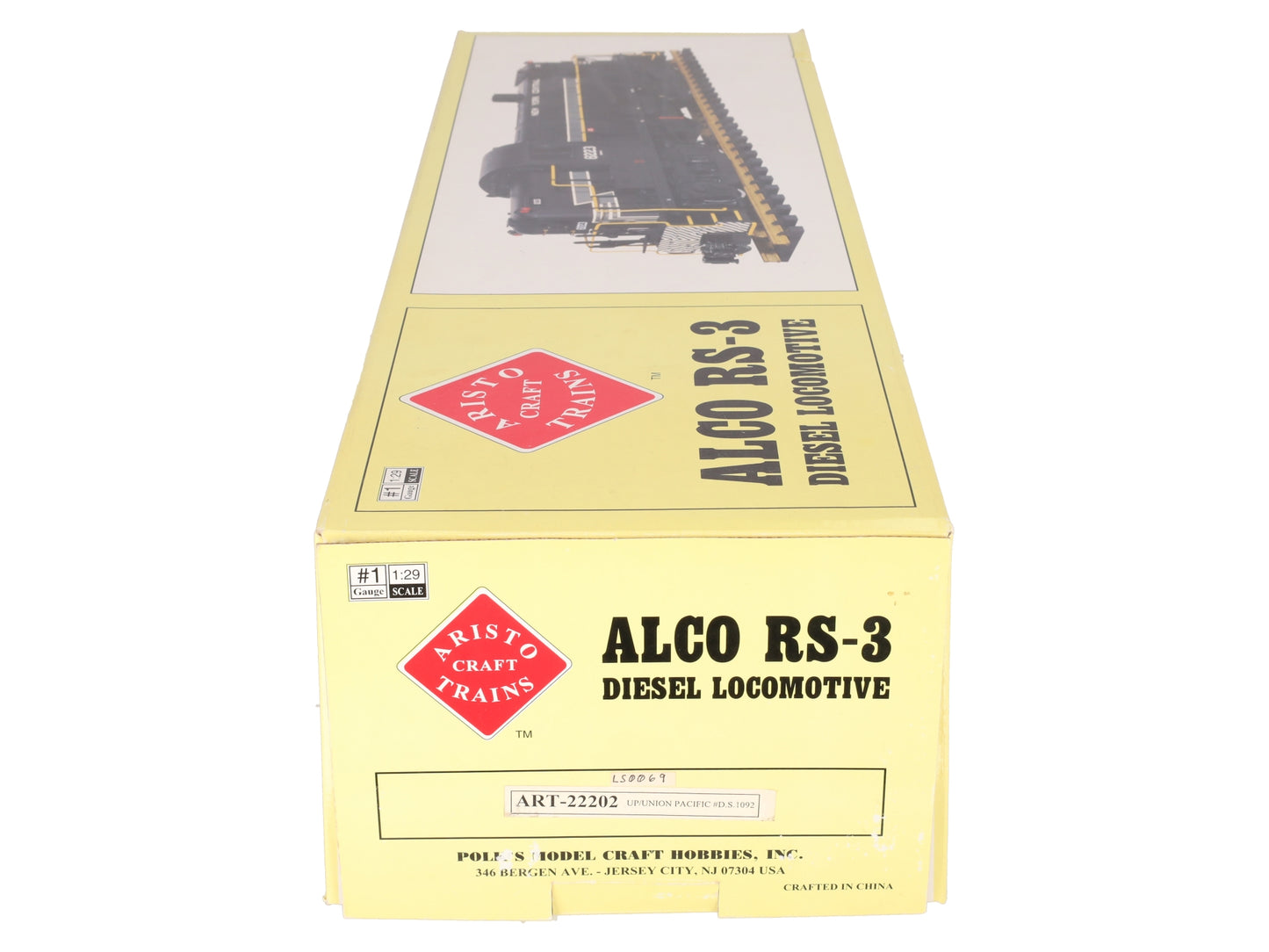 Aristo-Craft 22202 G Scale Union Pacific Alco RS-3 Diesel Locomotive #1192 EX/Box
