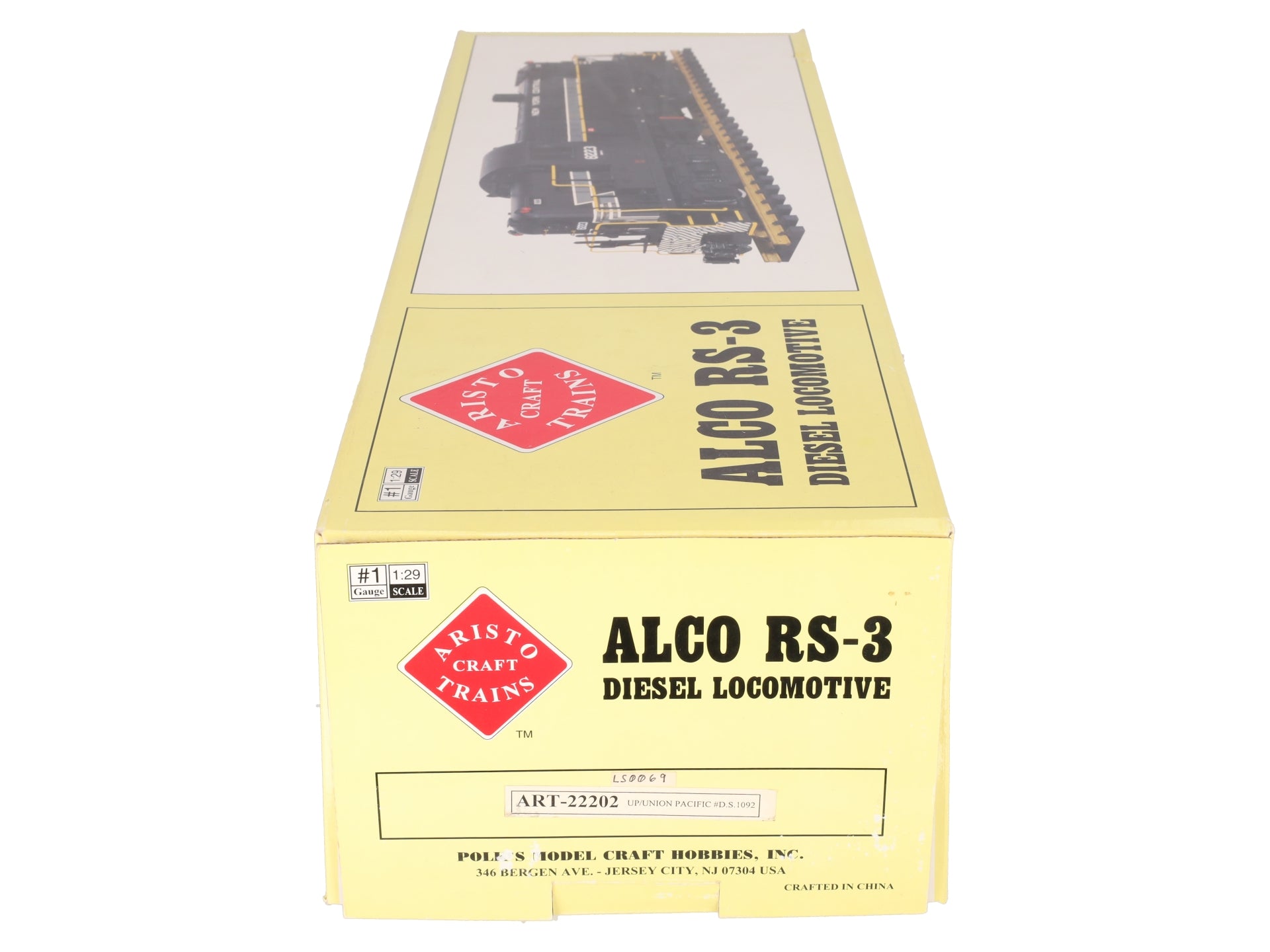 Aristo-Craft 22202 G Scale Union Pacific Alco RS-3 Diesel Locomotive #1192 EX/Box