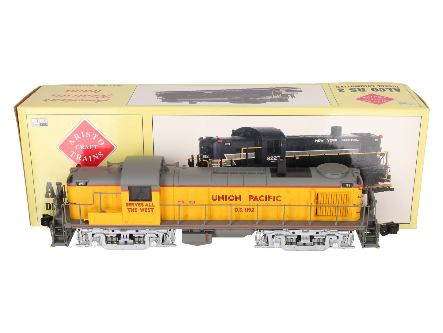 Aristo-Craft 22202 G Scale Union Pacific Alco RS-3 Diesel Locomotive #1192 EX/Box
