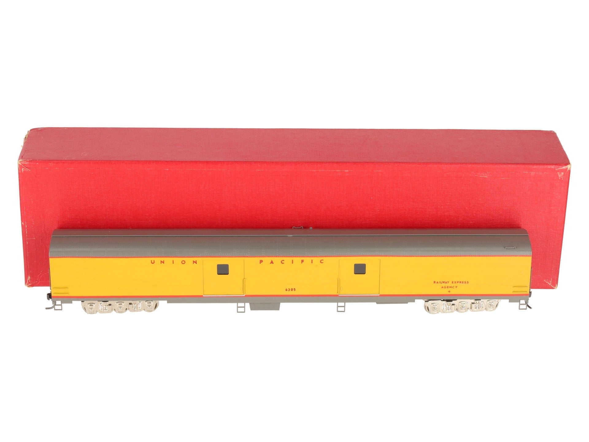 S. Soho & Co. 0463 HO Scale Union Pacific #6300 Baggage Car- Painted/Box