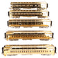 MTH 20-4029 O Gauge NYC Gold Plated 70' Madison Passenger Car Set EX
