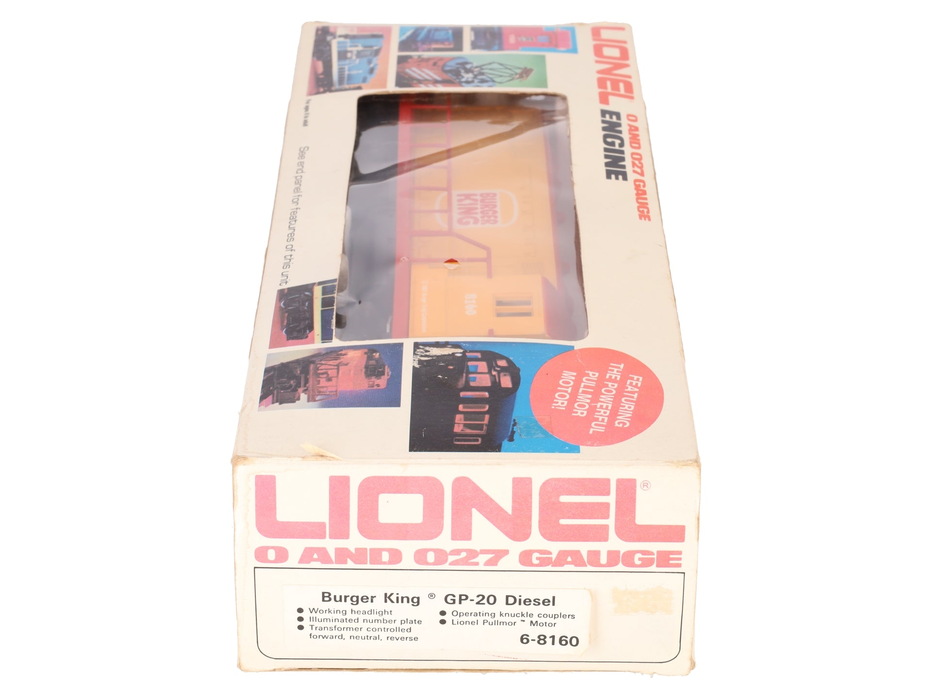 Lionel 6-8160 O Gauge Burger King GP-20 Diesel Locomotive #8160 EX/Box