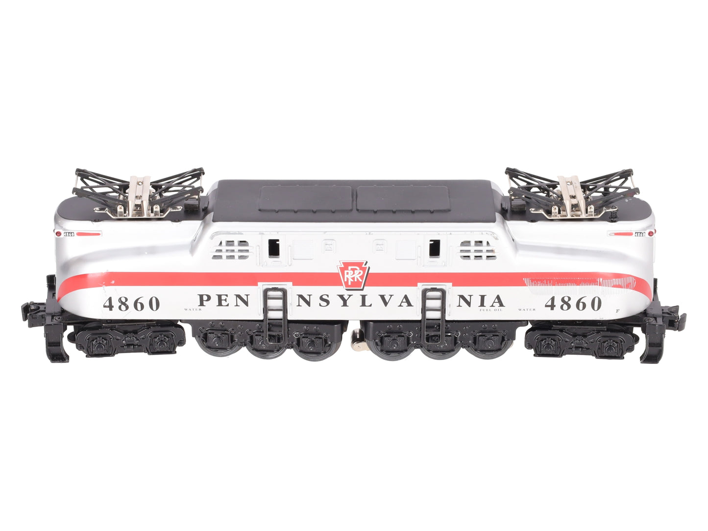 Williams 41703 O PRR Silver 1-Stripe GG-1 Electric Loco w/Horn & Bell #4860 EX/Box