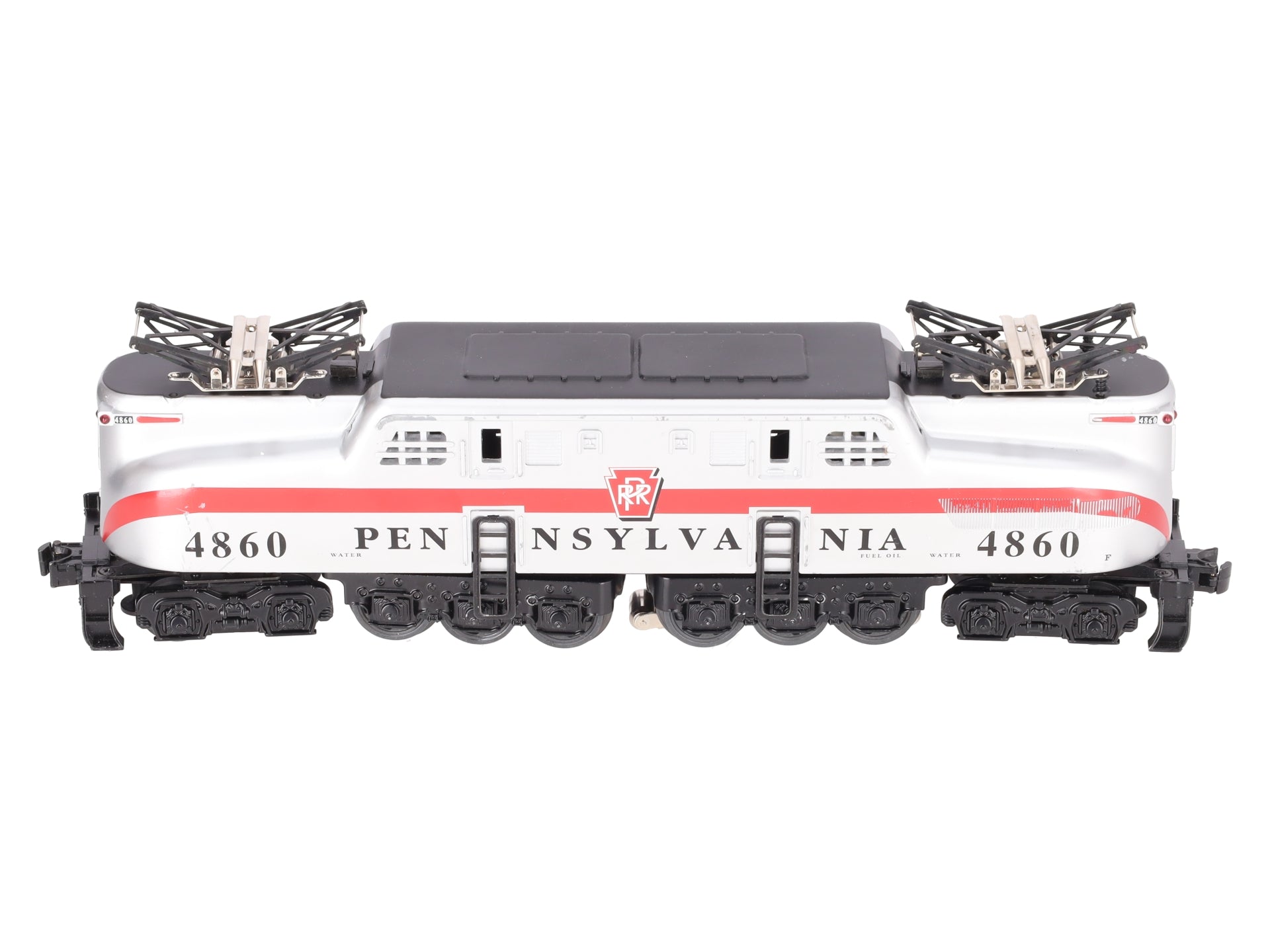 Williams 41703 O PRR Silver 1-Stripe GG-1 Electric Loco w/Horn & Bell #4860 EX/Box