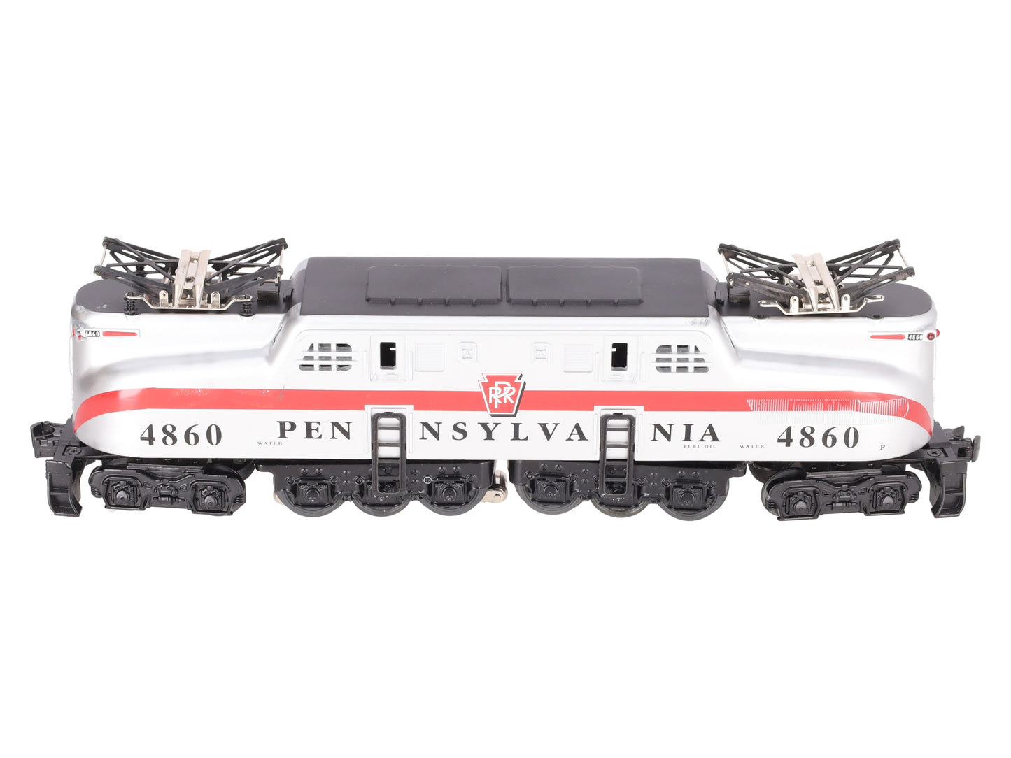 Williams 41703 O PRR Silver 1-Stripe GG-1 Electric Loco w/Horn & Bell #4860 EX/Box
