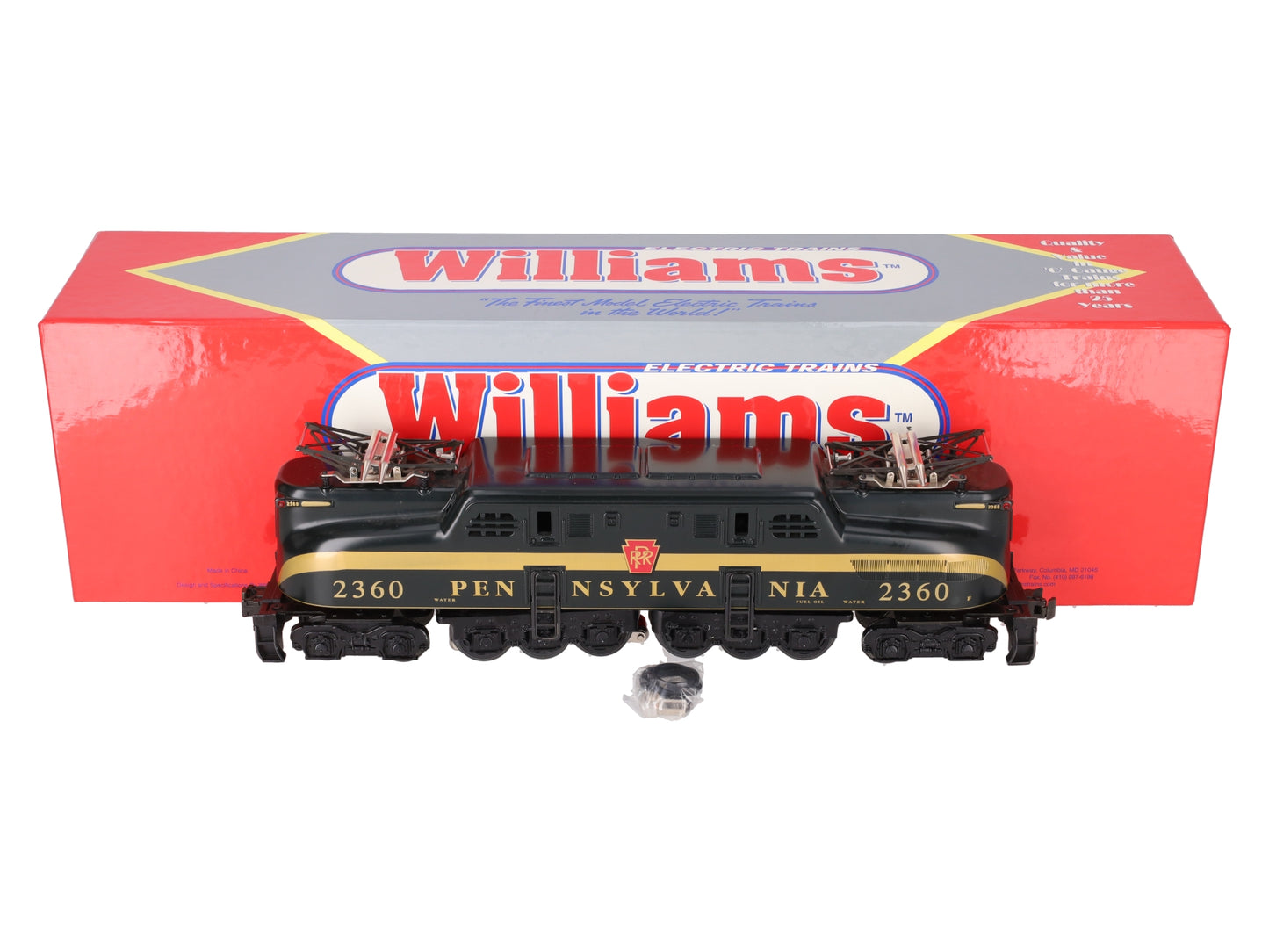 Williams GG-3004 O Gauge Pennsylvania GG-1 Electric Locomotive #2360 EX/Box