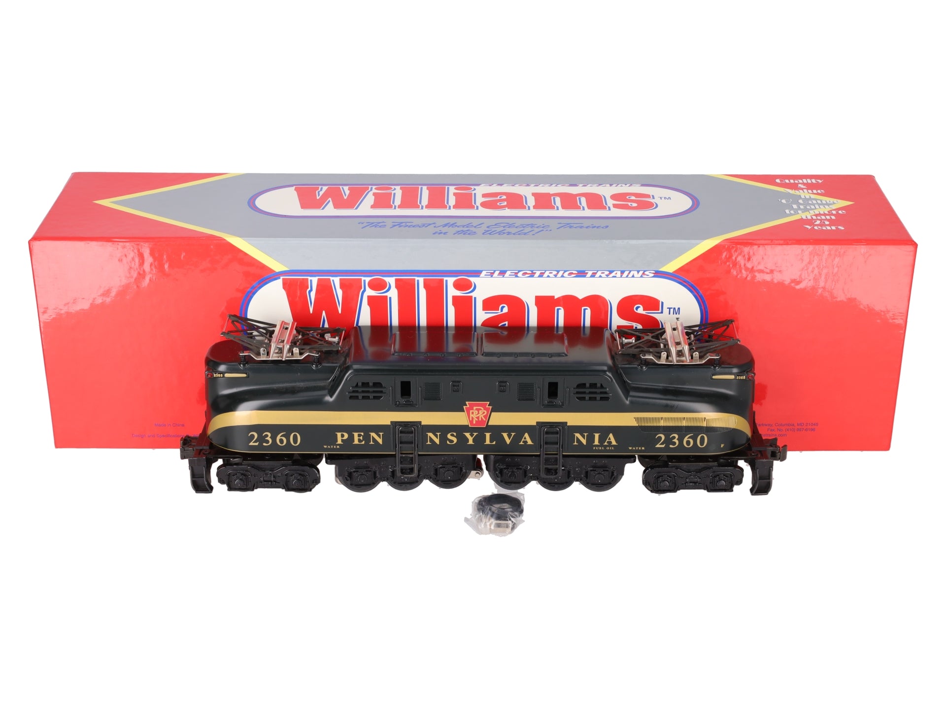 Williams GG-3004 O Gauge Pennsylvania GG-1 Electric Locomotive #2360 EX/Box