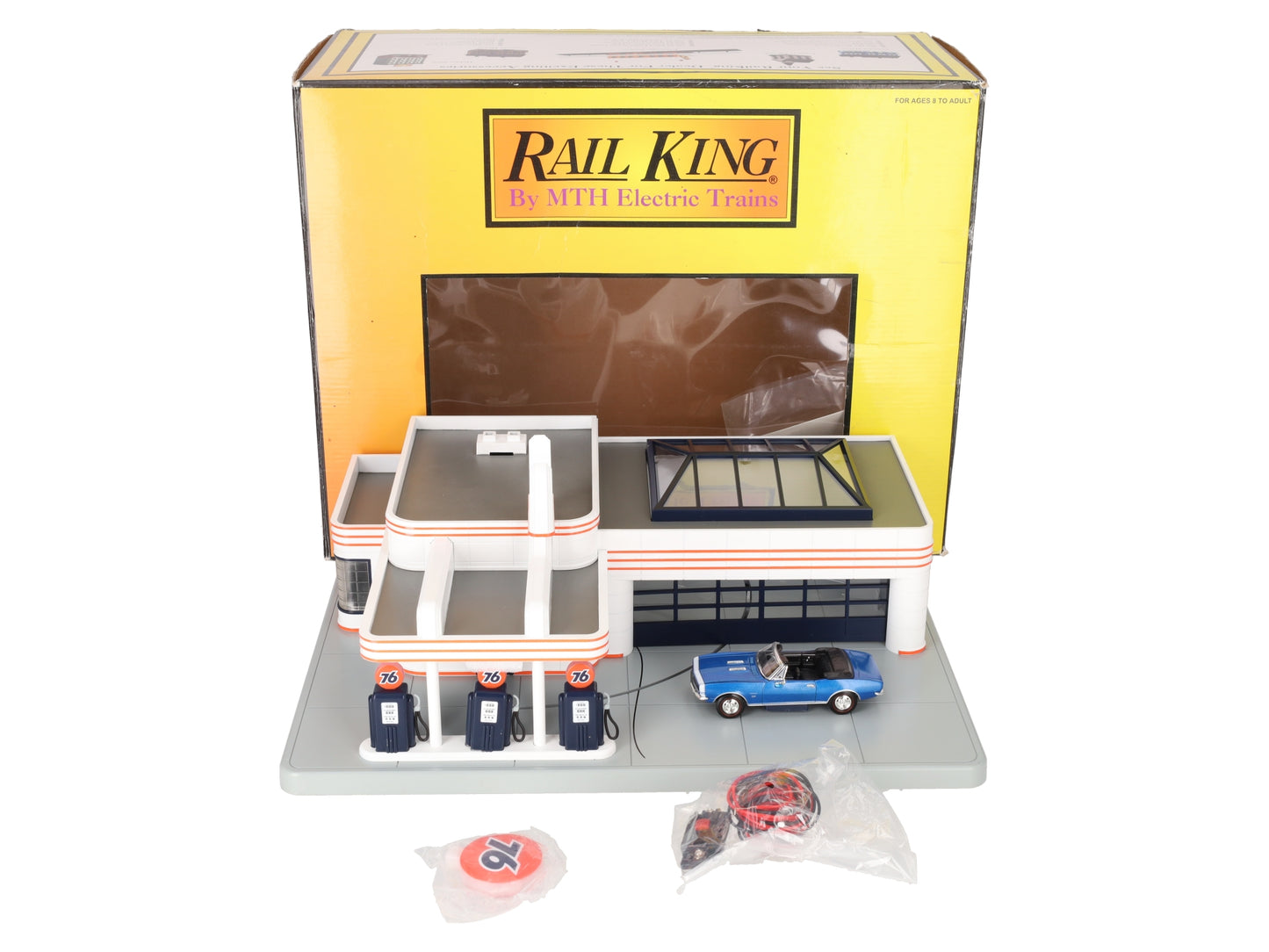 MTH 30-9109 O Gauge Union 76 Operating Gas Station EX/Box