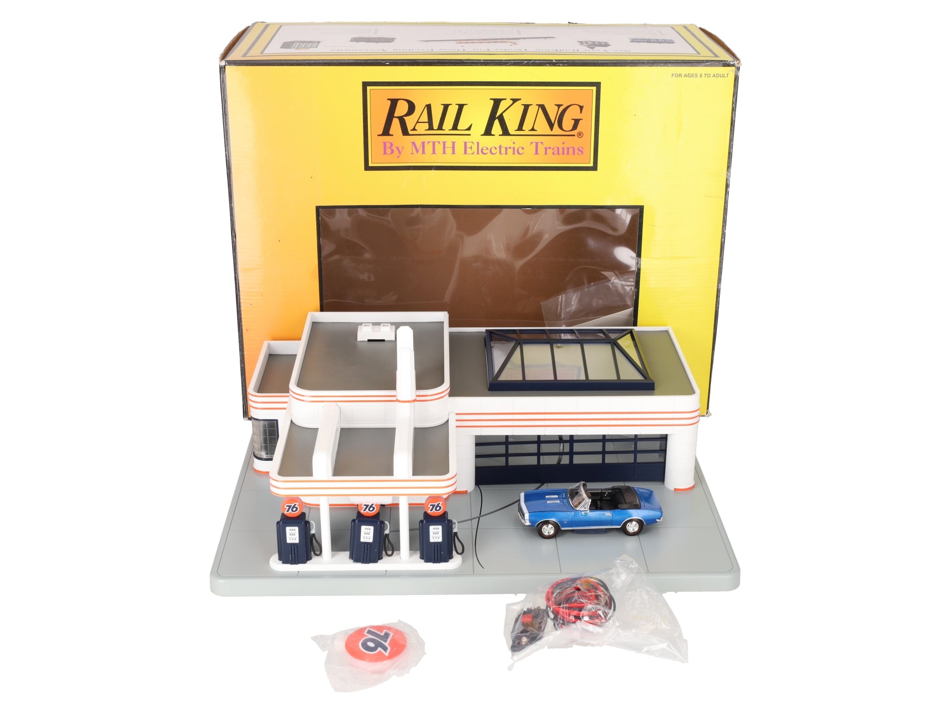 MTH 30-9109 O Gauge Union 76 Operating Gas Station EX/Box