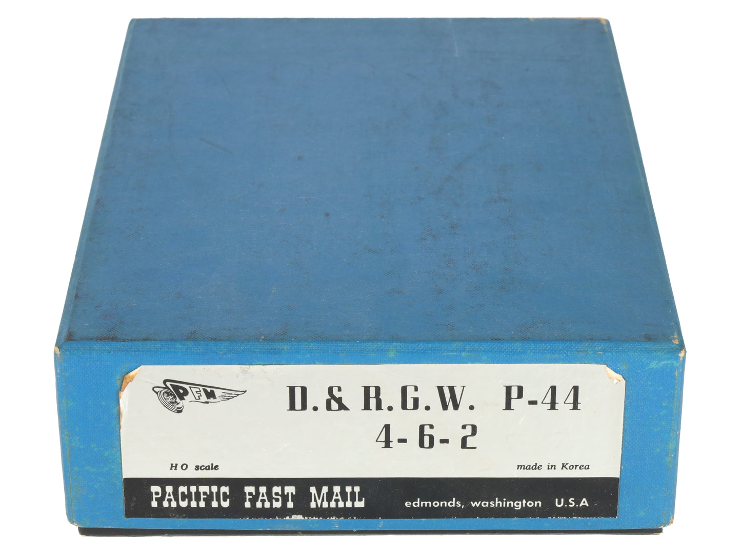 PFM HO BRASS D&RGW P-44 4-6-2 Steam Loco & Tender - Unpainted EX/Box