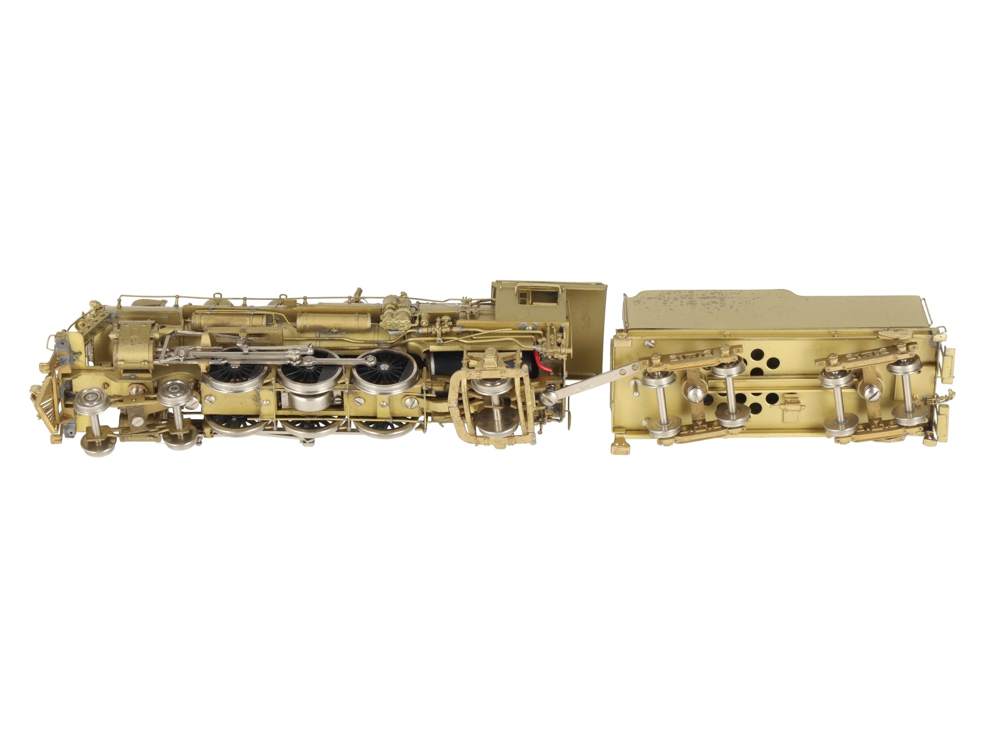 PFM HO BRASS D&RGW P-44 4-6-2 Steam Loco & Tender - Unpainted EX/Box