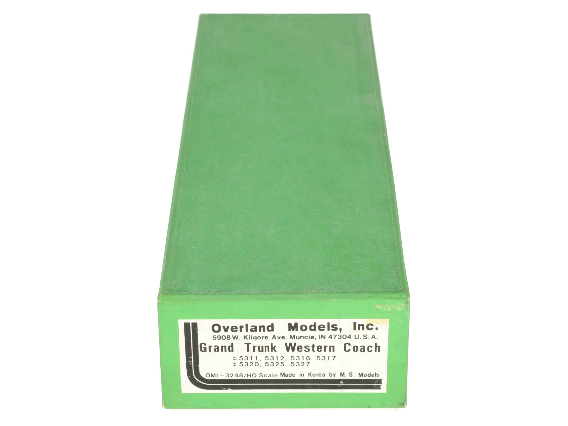 Overland 3248 HO Scale BRASS Grand Turk Western Coach Car - Unpainted EX/Box