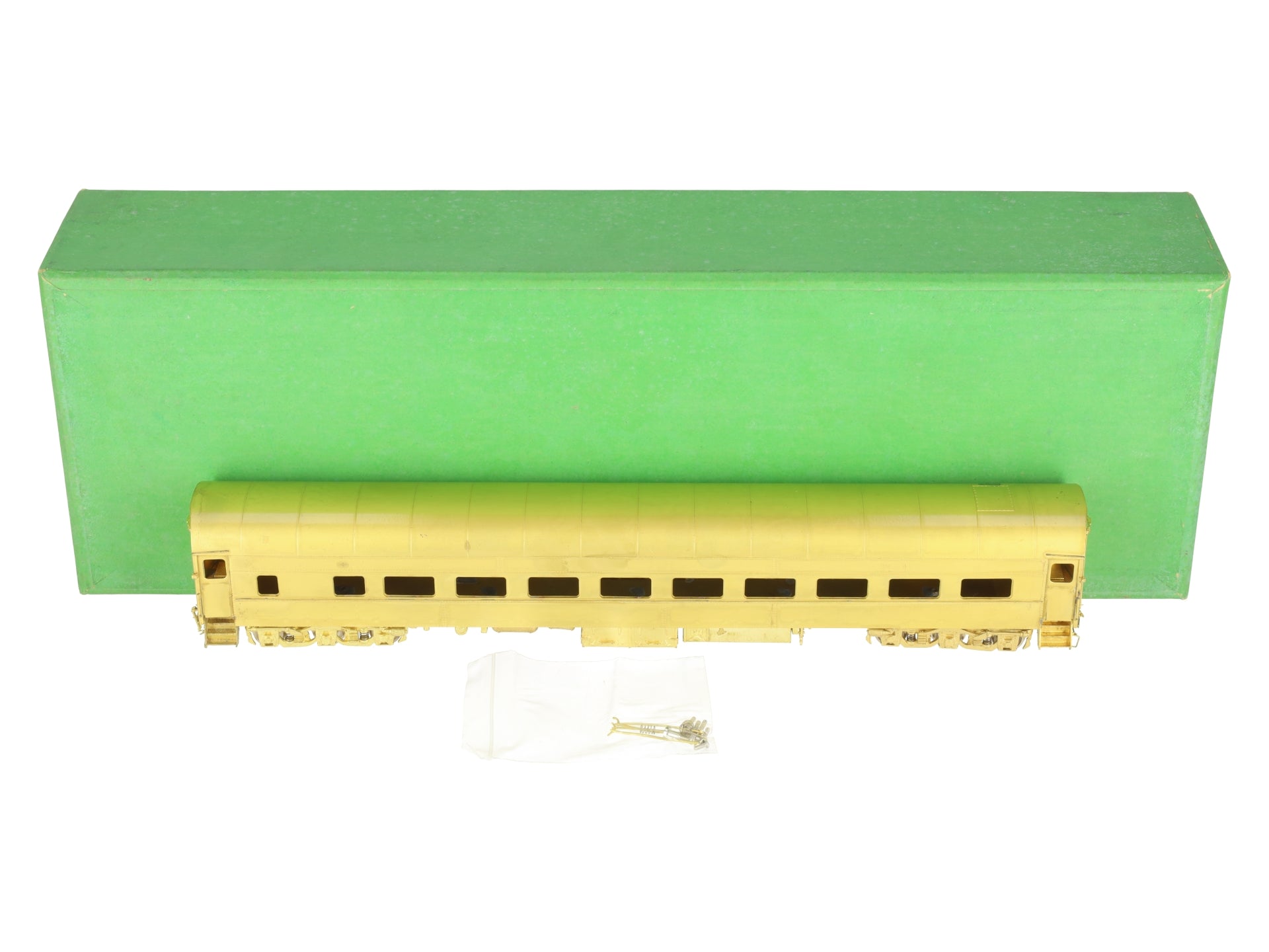 Overland 3248 HO Scale BRASS Grand Turk Western Coach Car - Unpainted EX/Box