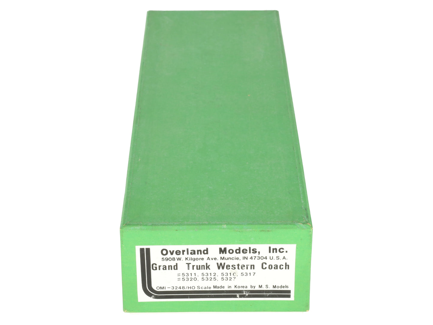 Overland 3248 HO Scale BRASS Grand Turk Western Coach Car - Unpainted EX/Box