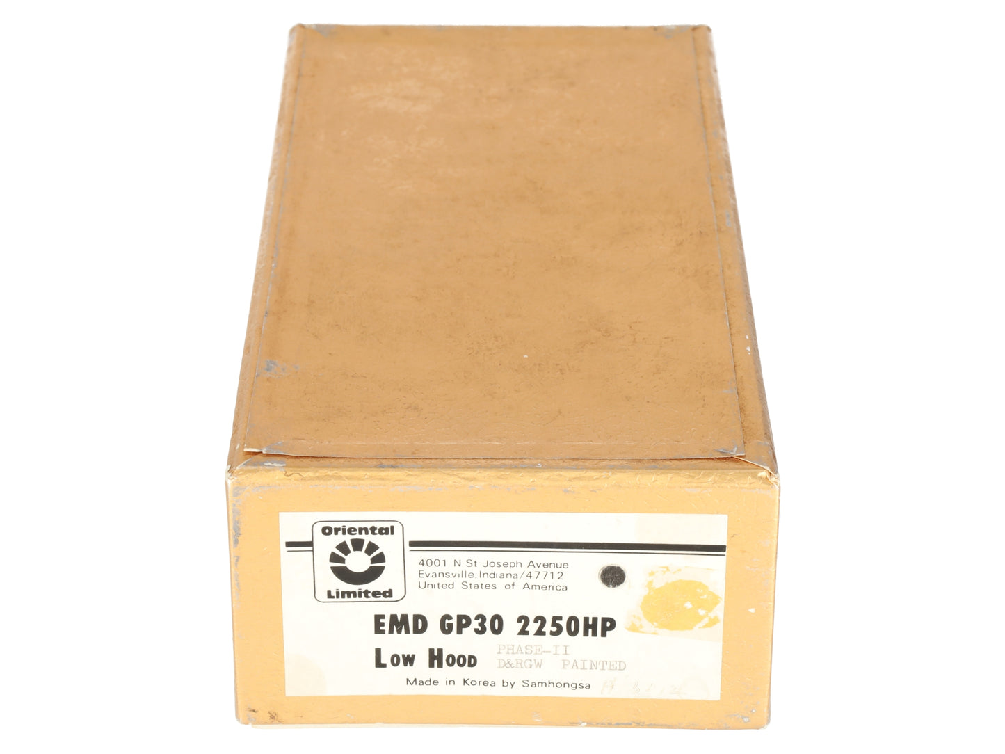 Oriental Limited HO DRGW EMD GP30 2250HP Low Hood Locomotive - Painted/Box