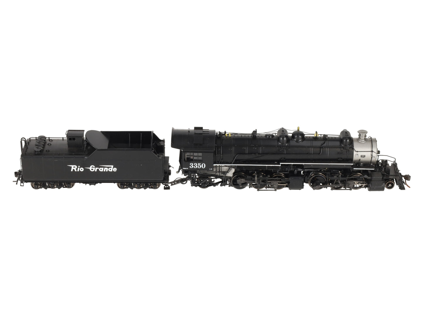 Precision Scale Co. 16104-1 HO BRASS DRGW L-76 Steam Loco & Tender #3350 - F/P LN/Box