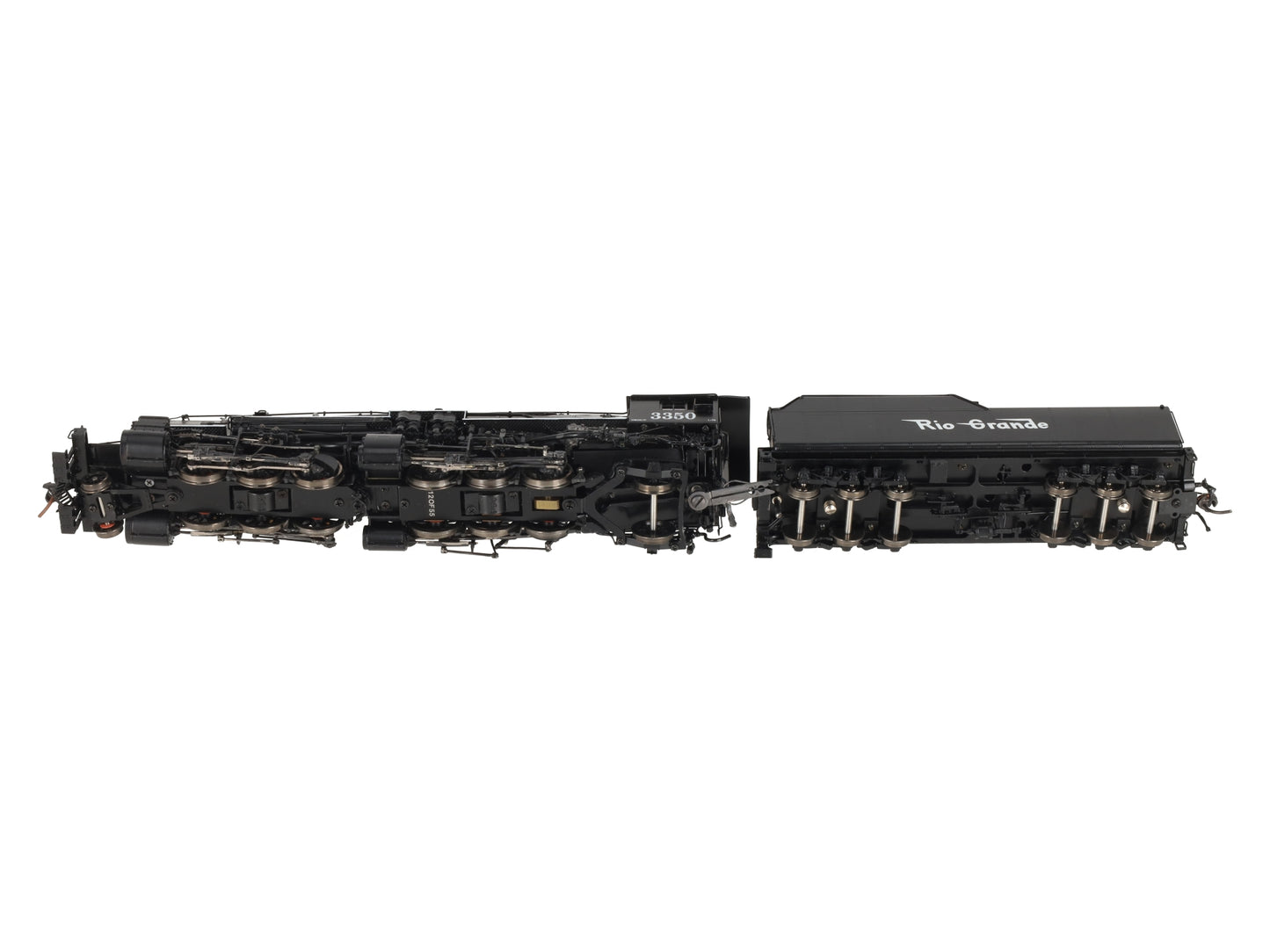Precision Scale Co. 16104-1 HO BRASS DRGW L-76 Steam Loco & Tender #3350 - F/P LN/Box