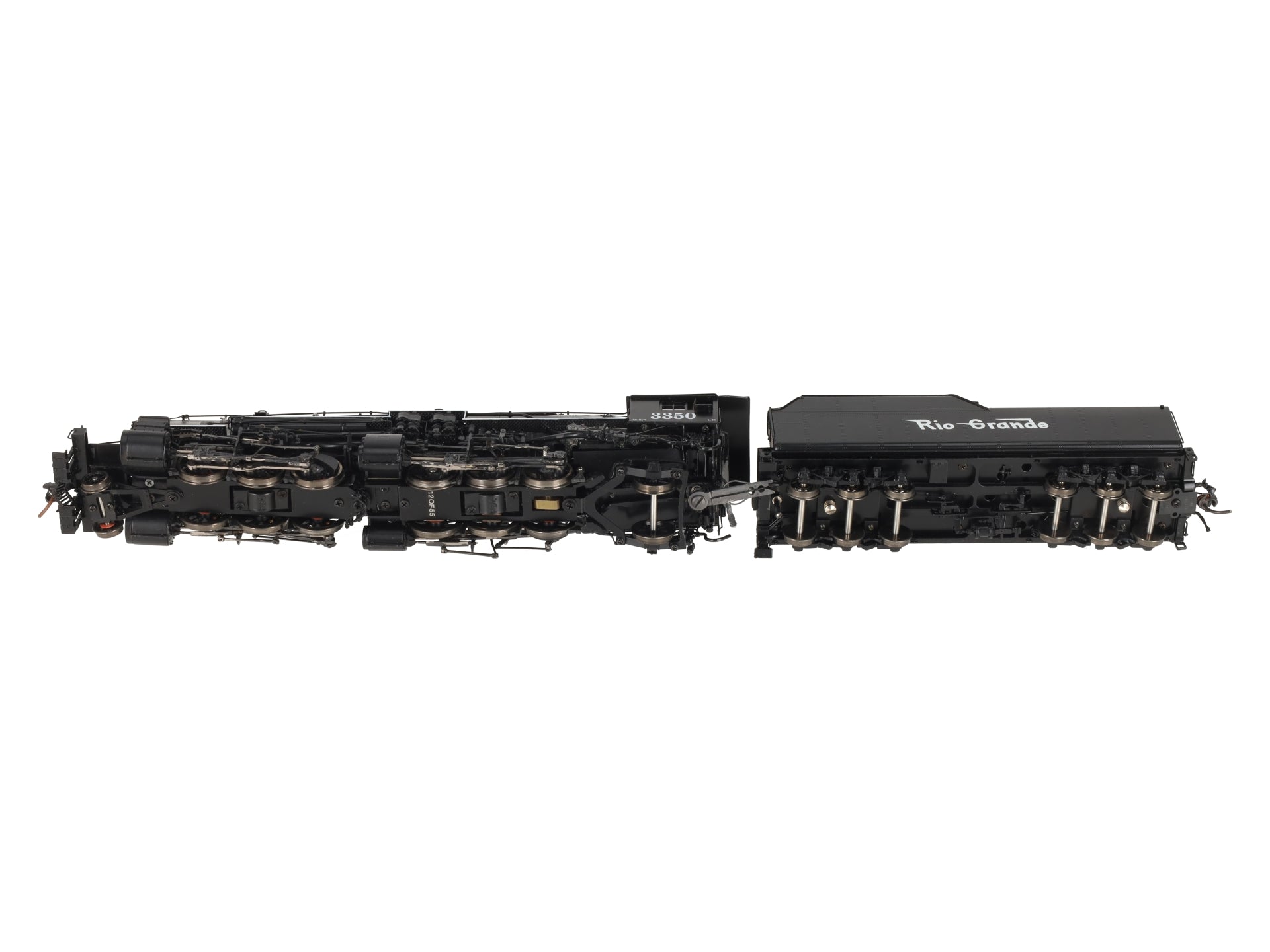Precision Scale Co. 16104-1 HO BRASS DRGW L-76 Steam Loco & Tender #3350 - F/P LN/Box