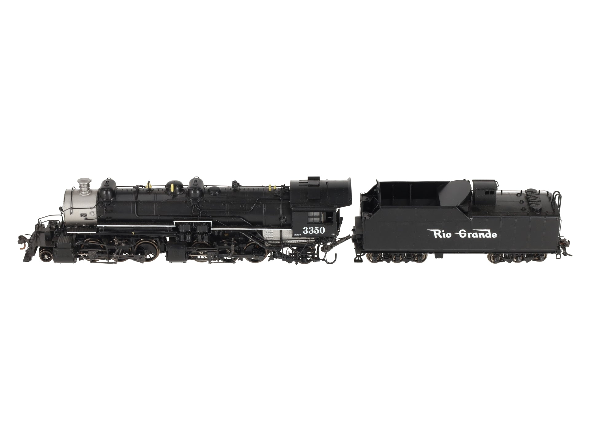 Precision Scale Co. 16104-1 HO BRASS DRGW L-76 Steam Loco & Tender #3350 - F/P LN/Box