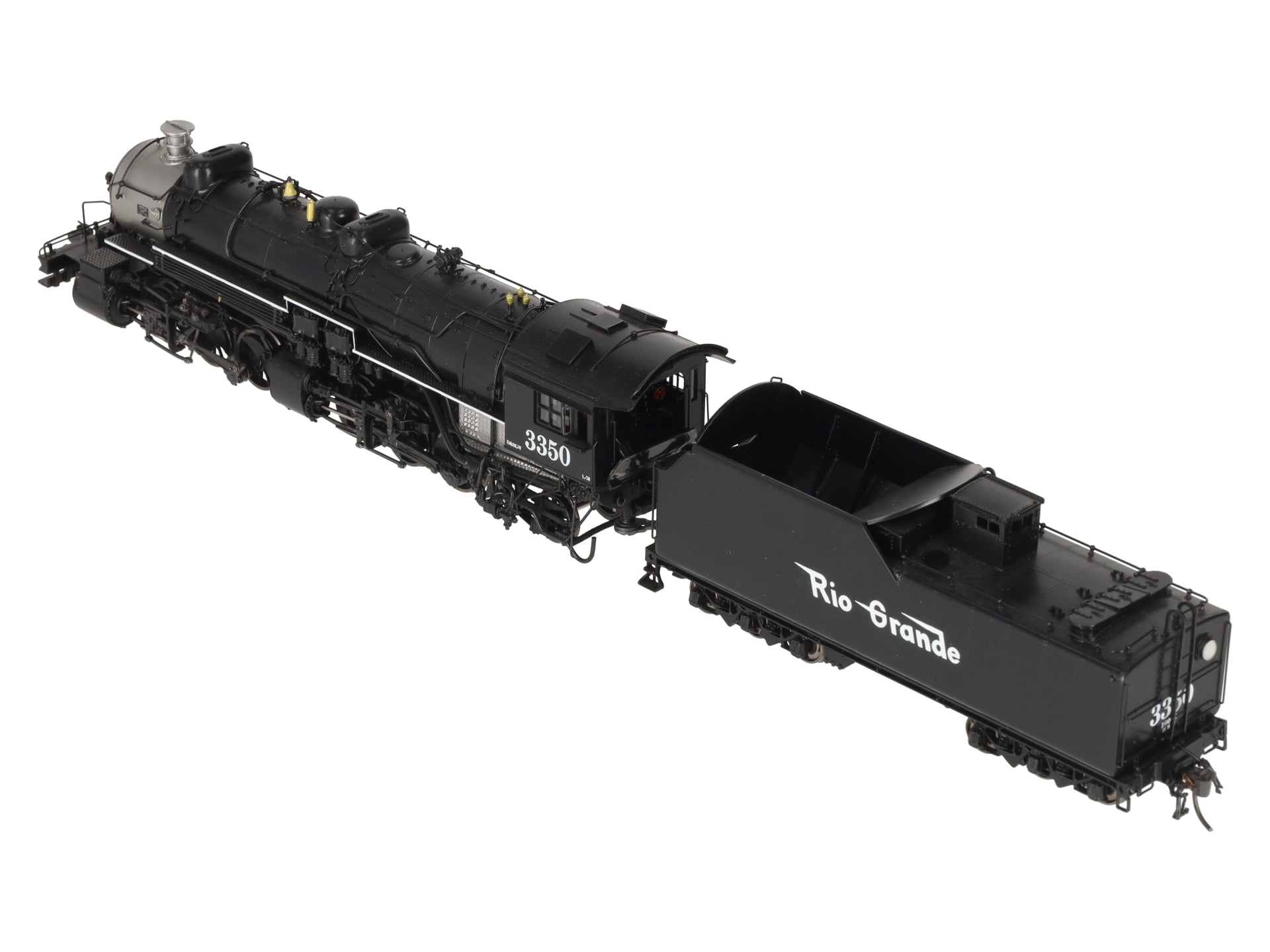 Precision Scale Co. 16104-1 HO BRASS DRGW L-76 Steam Loco & Tender #3350 - F/P LN/Box