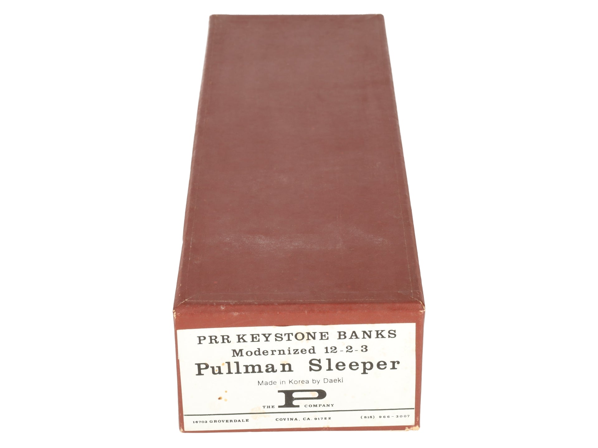P Company HO Brass PRR Keystone Banks Modernized 12-2-3 Pullman Sleeper EX/Box
