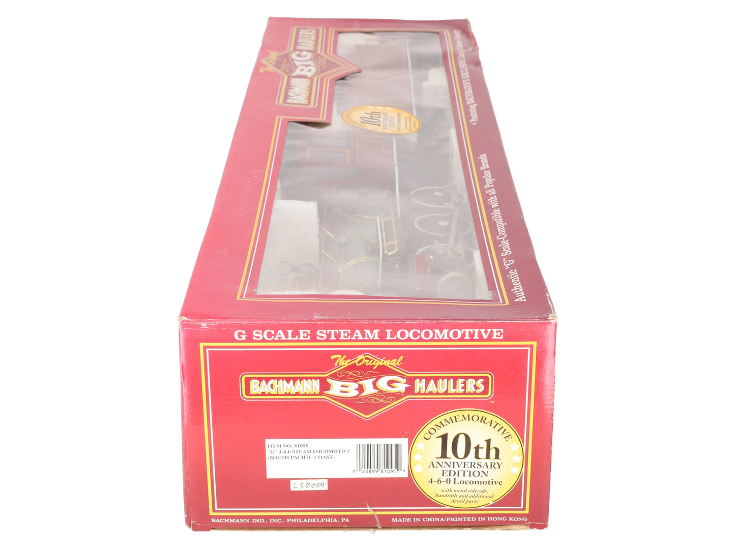 Bachmann 81095 G South Pacific Coast 4-6-0 Steam Locomotive and Tender EX/Box