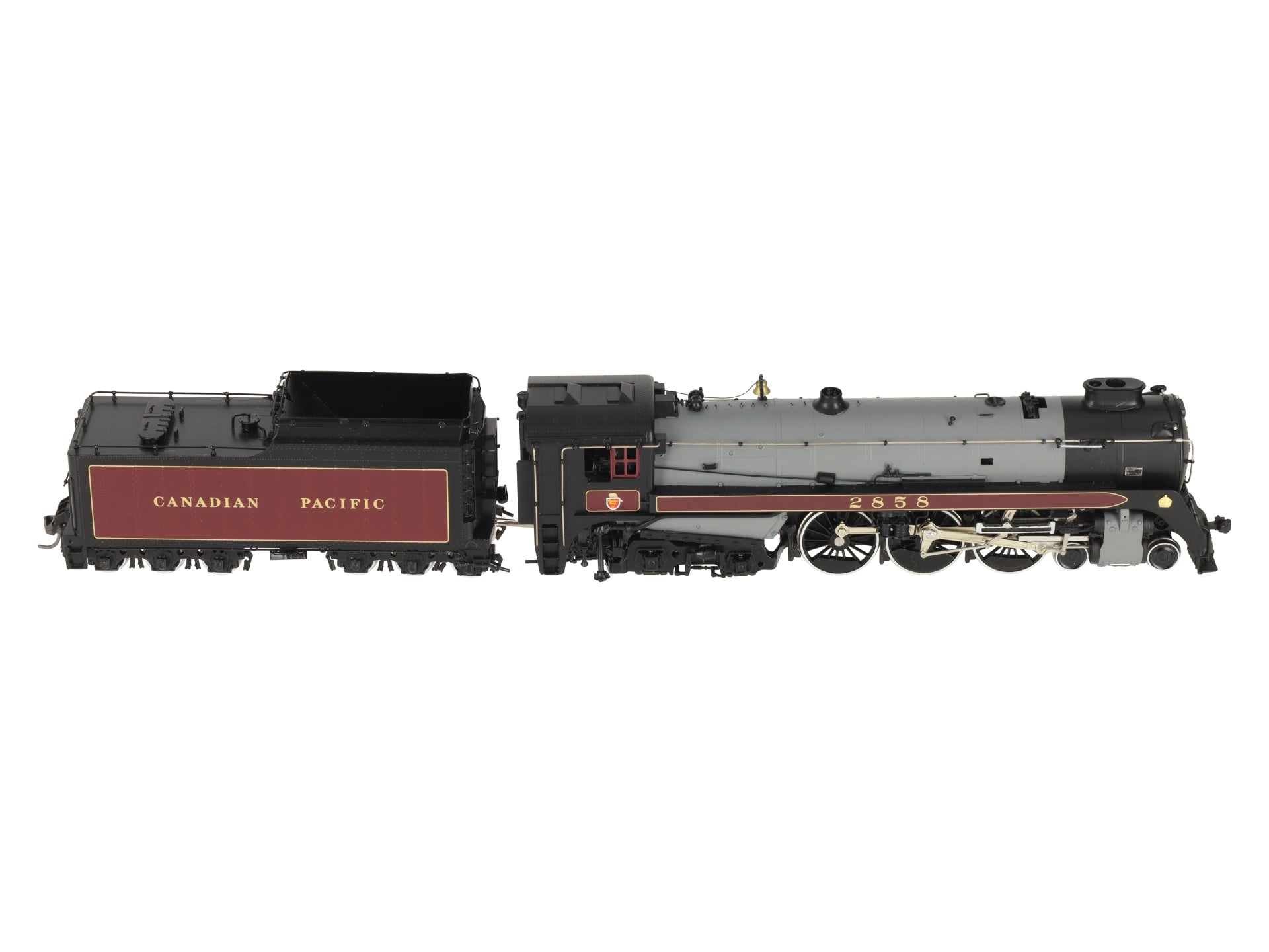 PFM HO BRASS CPR Royal Hudson H1d 4-6-4 Steam Loco & Tender #2858 - F/P LN/Box