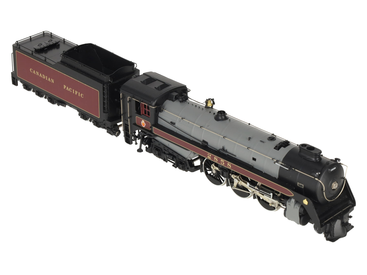 PFM HO BRASS CPR Royal Hudson H1d 4-6-4 Steam Loco & Tender #2858 - F/P LN/Box