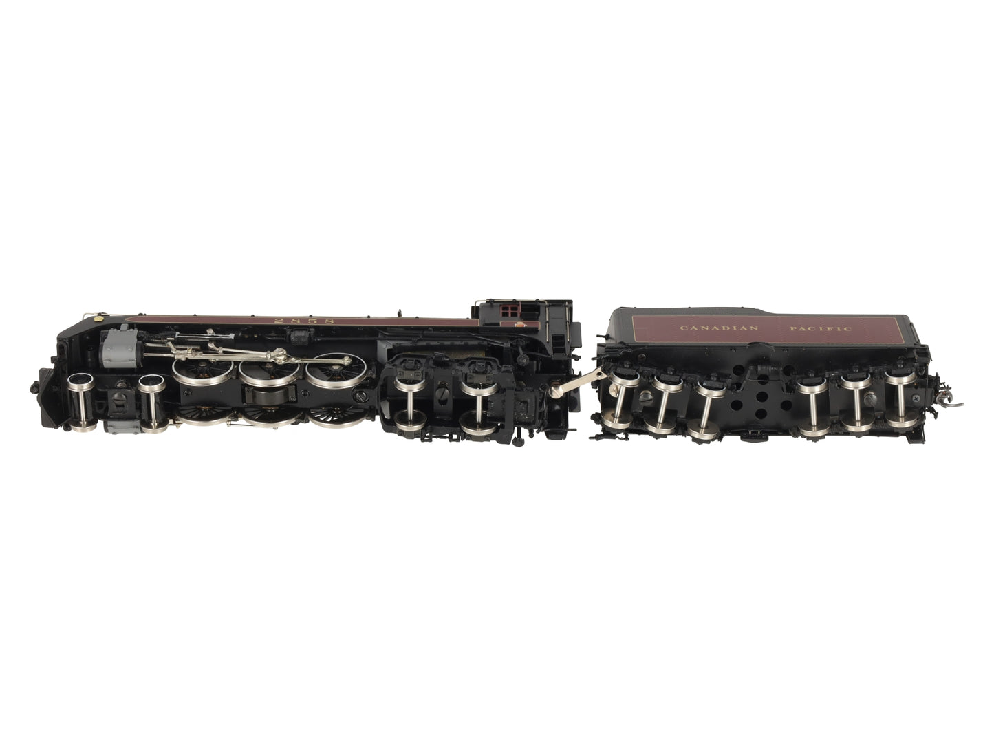 PFM HO BRASS CPR Royal Hudson H1d 4-6-4 Steam Loco & Tender #2858 - F/P LN/Box